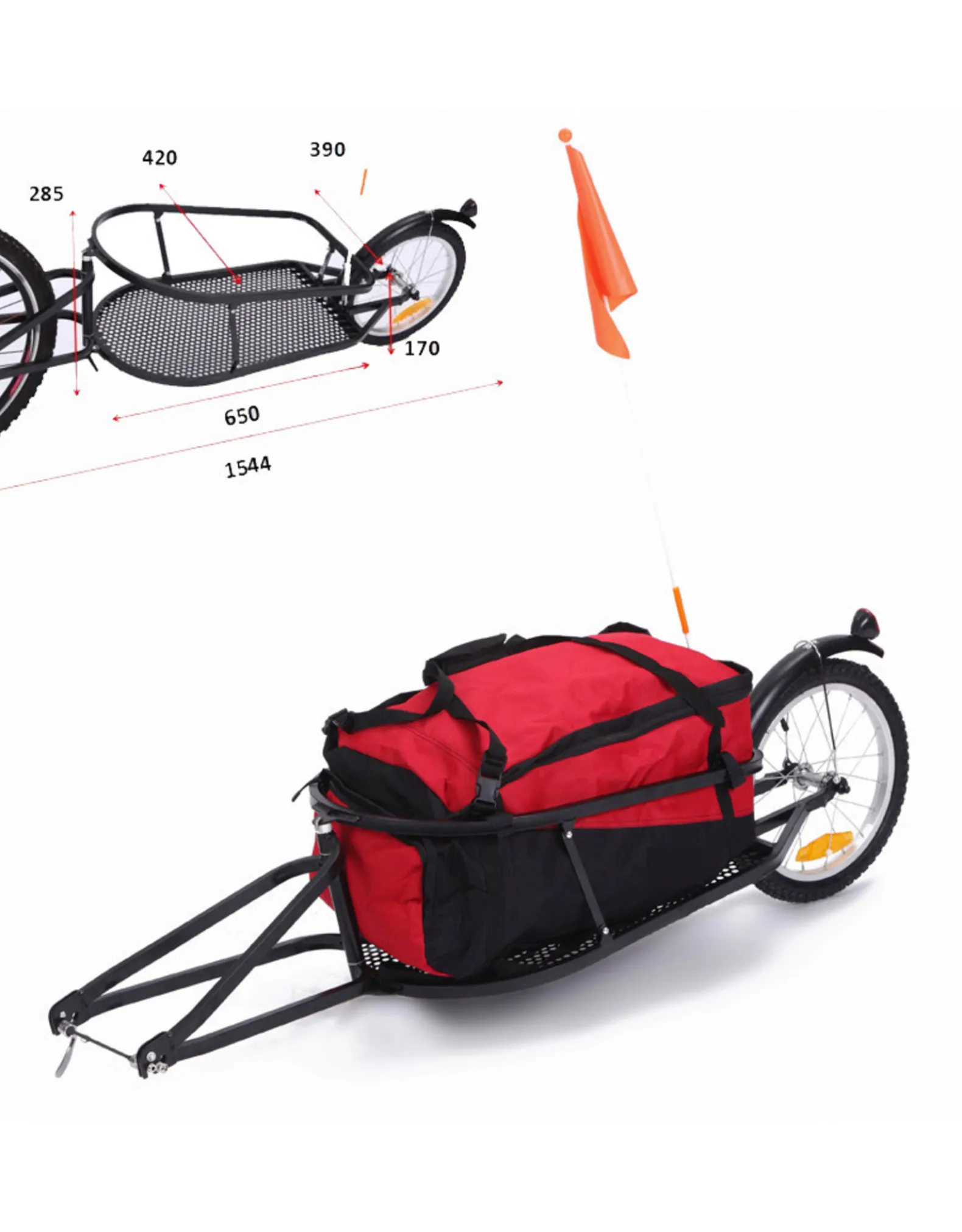 Damco Remorque Cargo à 1 roue