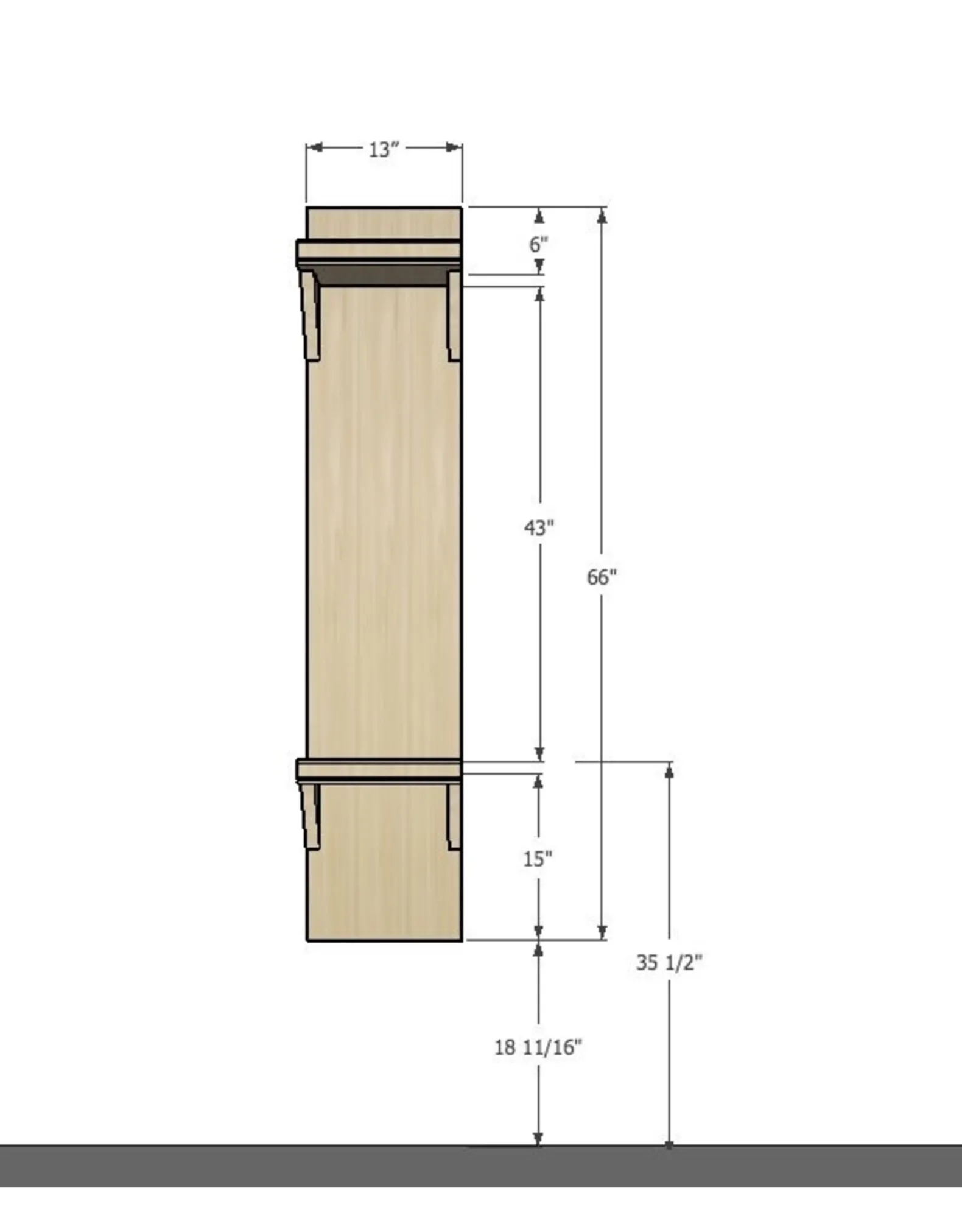 La Hutte Eco Ebénisterie Support mural pour 2 vélos en Merisier