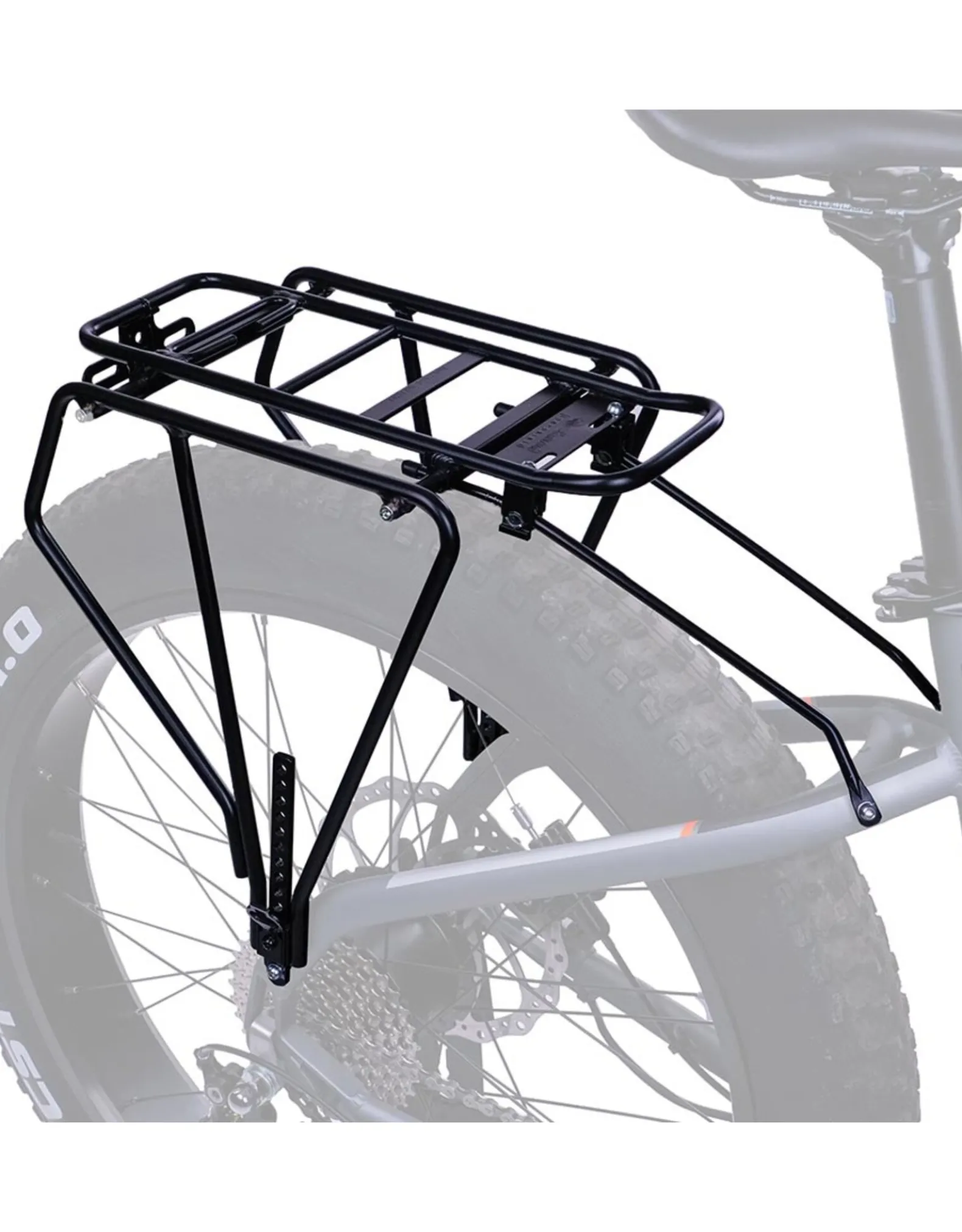 EVO Fat Bike, Porte-bagages Arriere, Noir