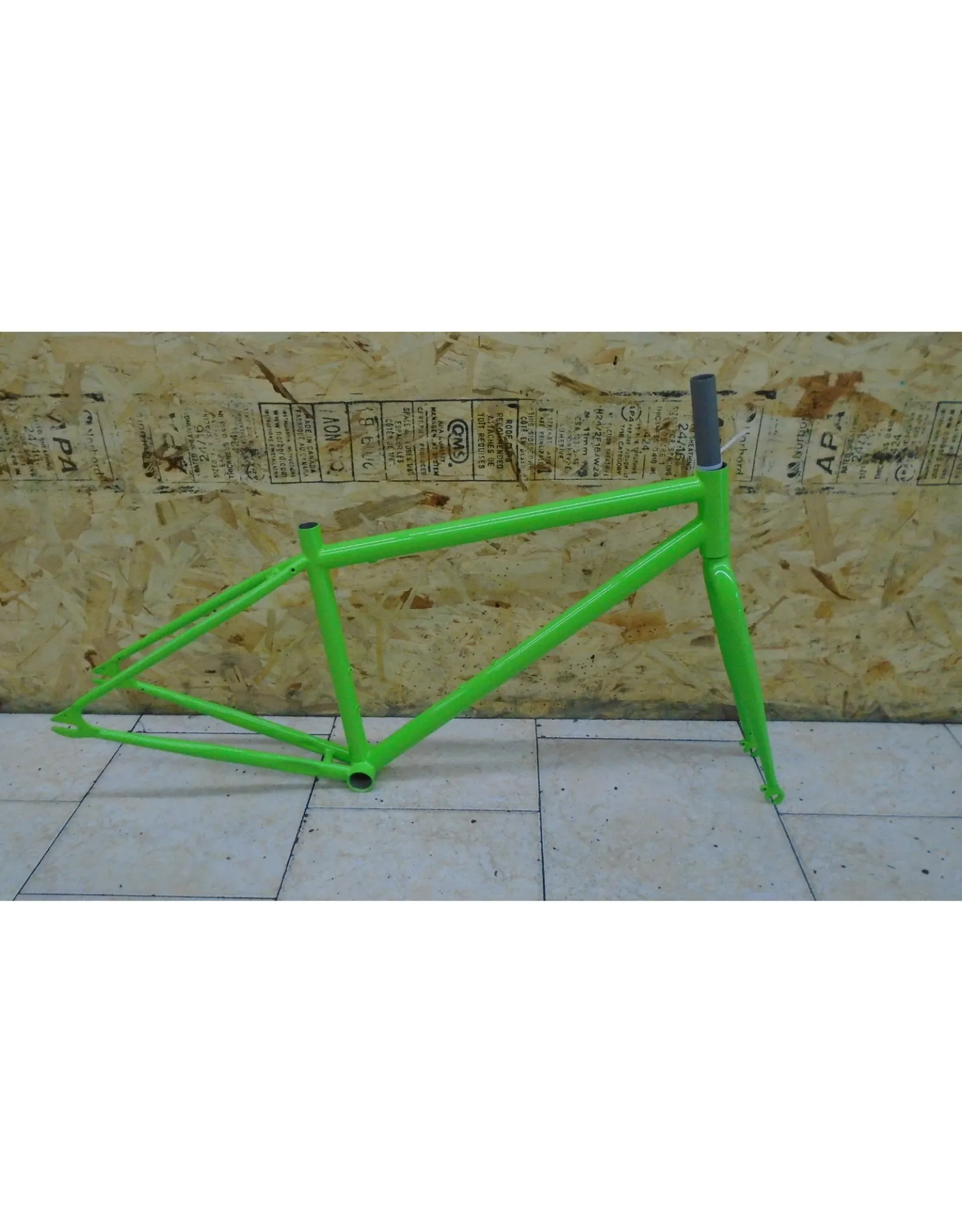 Cadre 1 vitesse Damco vert 15"